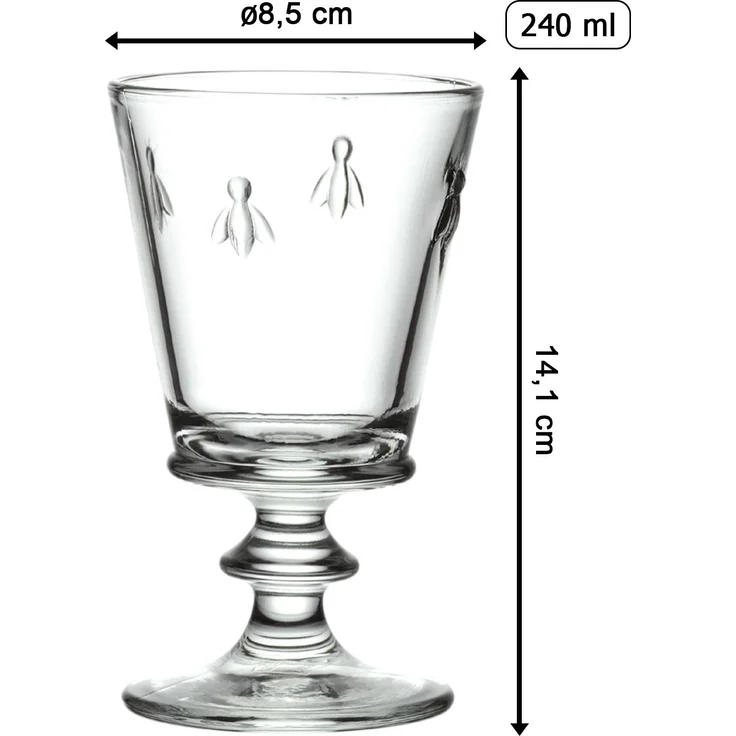 La Rochère Biene Abeille Weinglas 240 ml 6er Set – Bild 2
