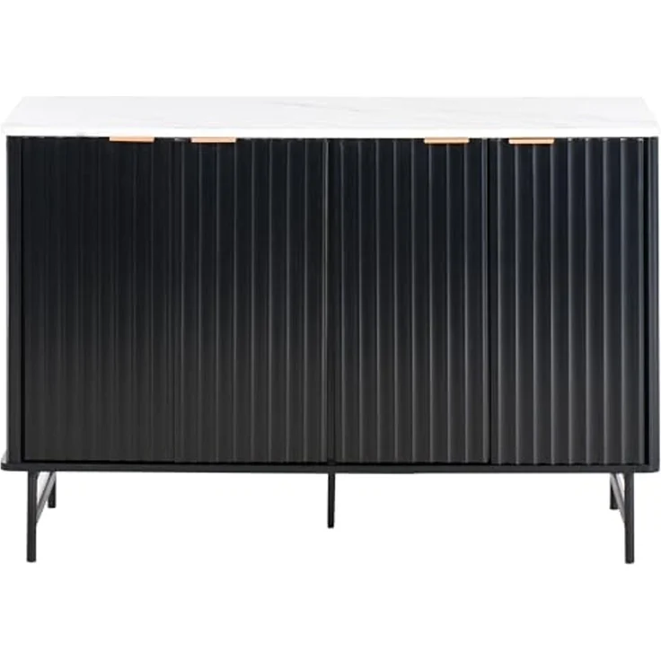 Schrank GLASTONBURY Marmor Optik Schwarz – Bild 5
