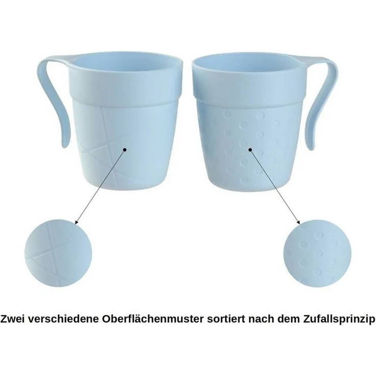 Engelland Kinderbecher Plastikbecher mit Henkel, 10-tlg, Kunststoff, BPA-frei, mit Henkel, bunte Mischung, 0,33 Liter – Bild 3