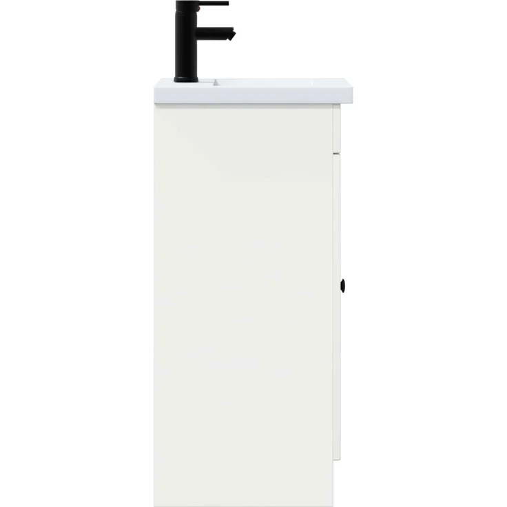vidaXL Badezimmerschrank mit Waschbecken Weiß 42 x 40 x 84,5 cm 890054 – Bild 4