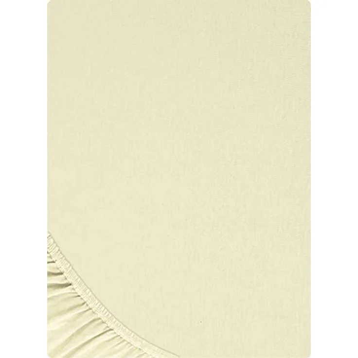Buymax® Spannbettlaken 120x200 cm Baumwolle 100% Spannbetttuch Bettlaken Jersey, Matratzenhöhe bis 25 cm, Farbe Beige – Bild 9