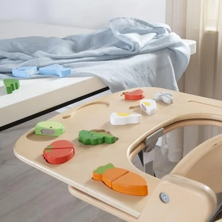 roba Essbrett mit Spielelementen - Obst- und Gemüse zum Spielen - Holz natur – Bild 5