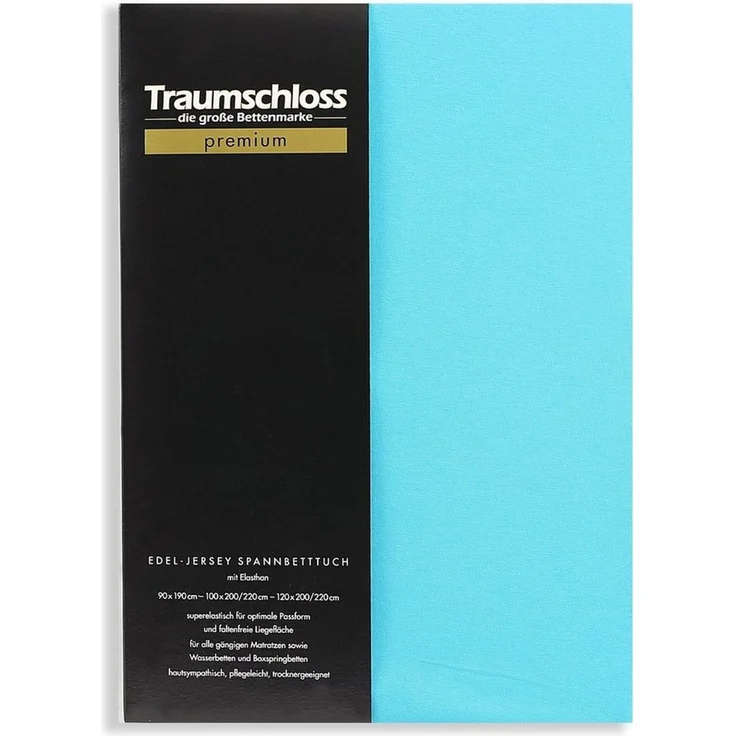 Traumschloss Spannbettlaken Premium, Jersey, Gummizug: rundum, (1 Stück), 165g/m², 95% gekämmte Mako Baumwolle, 5% Elasthan – Bild 5