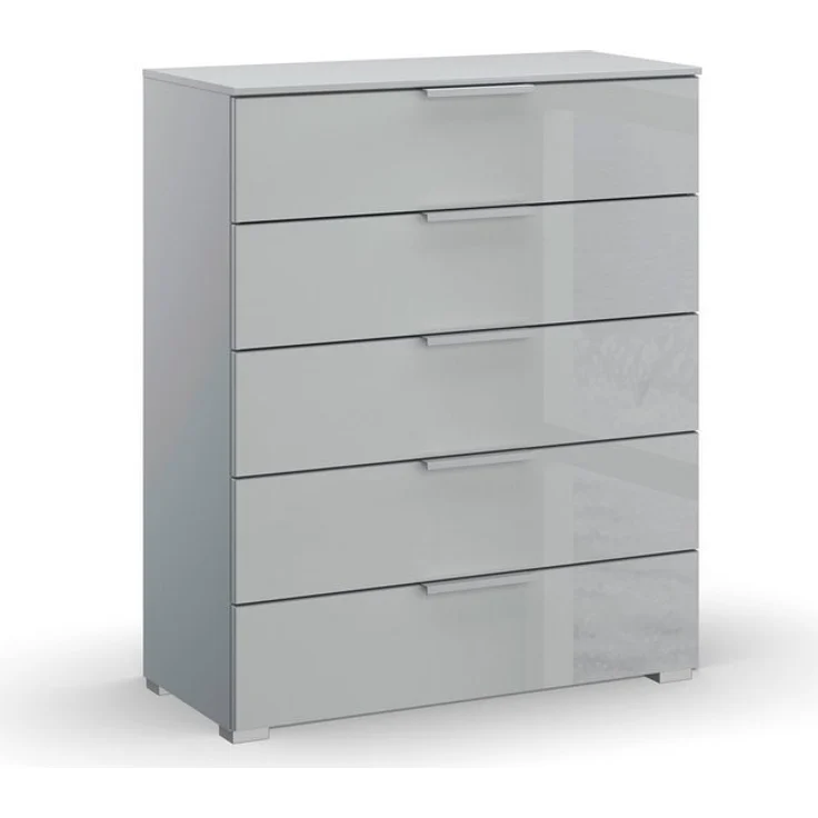 rauch Schubkastenkommode Skat Meridian Kommode Sideboard Wäscheschrank, mit 5 Schubladen mit Glasfront in elegantem Design – Bild 4