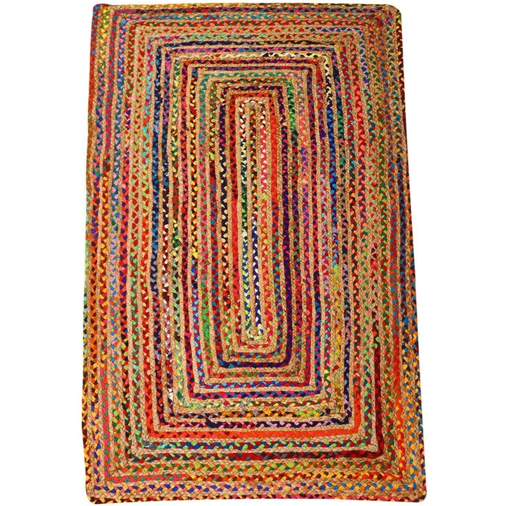 Jute Teppich Esha bunt 90x150 cm – Bild 1