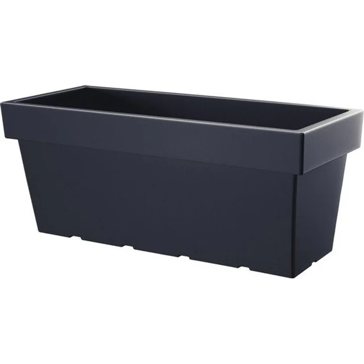 Spetebo Blumenkasten XXL Kunststoff Blumenkasten anthrazit 80 x 35 cm (Packung, 1 tlg), Pflanz Blumen Kübel – Bild 3