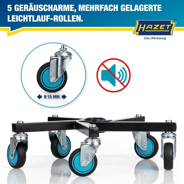 Drehhocker 195N-4 Vierkant-Rohrrahmen Sitz-H. 430-550mm HAZET "" – Bild 5
