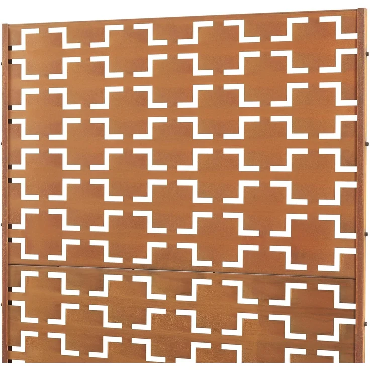 Trennwand Basciano Cortenstahl 180x90 cm Edelrost [casa. pro] – Bild 5