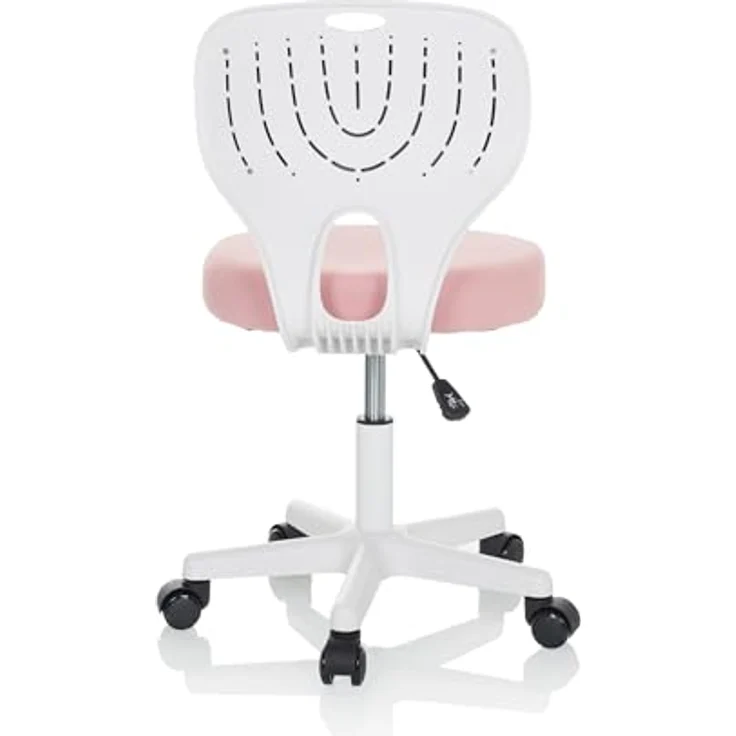 hjh OFFICE Kinder Schreibtischstuhl KIDDY TOP W Kinderbürostuhl Stoff Drehstuhl, mitwachsend, Rosa, 736425 – Bild 8