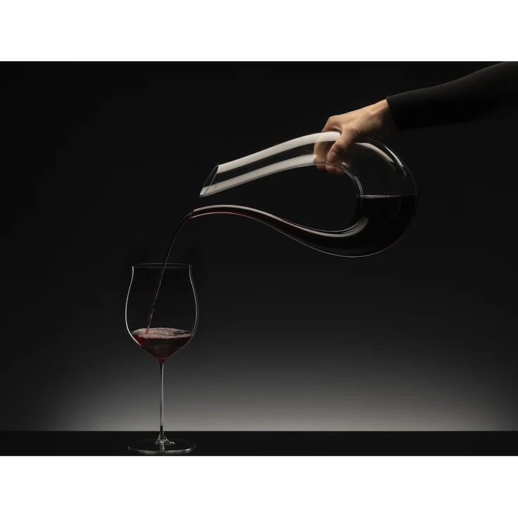 RIEDEL 1756/00 Dekanter AMADEO Fatto a Mano schwarz-weiß-schwarz, handgefertigt, Design-Dekanter – Bild 8