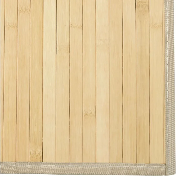 vidaXL Teppich Rechteckig Hell Natur 60x300 cm Bambus 376843 – Bild 6