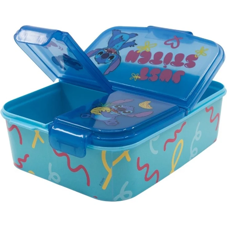 Disney Lilo & Stitch Kinder Brotdose – Lunchbox mit 3 Fächern & tollem Design – Bild 1