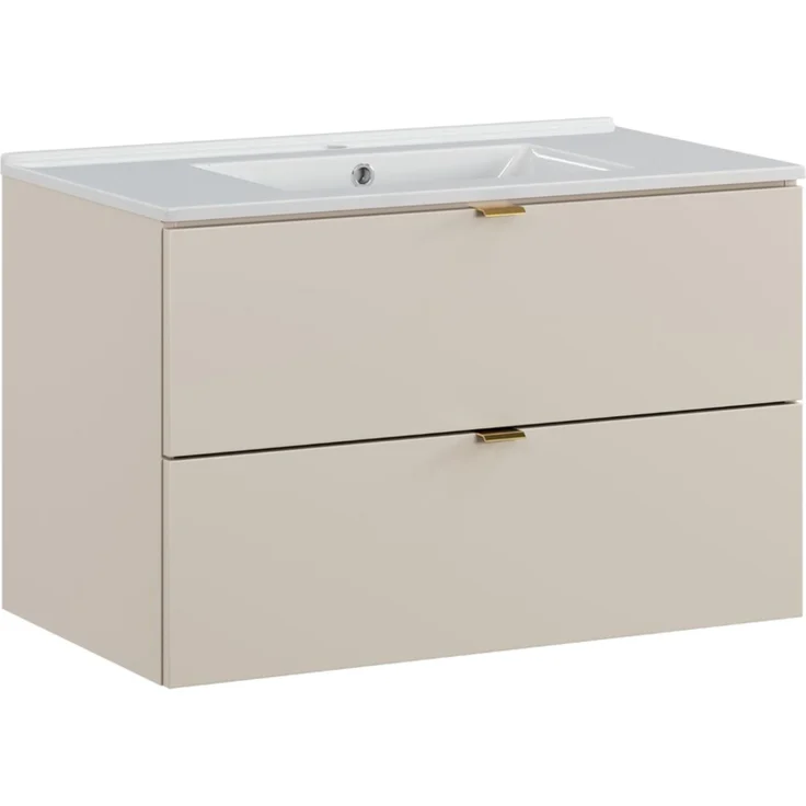 99rooms Dalina Unterschrank Kaschmir 80 cm mit Waschbecken – Bild 1