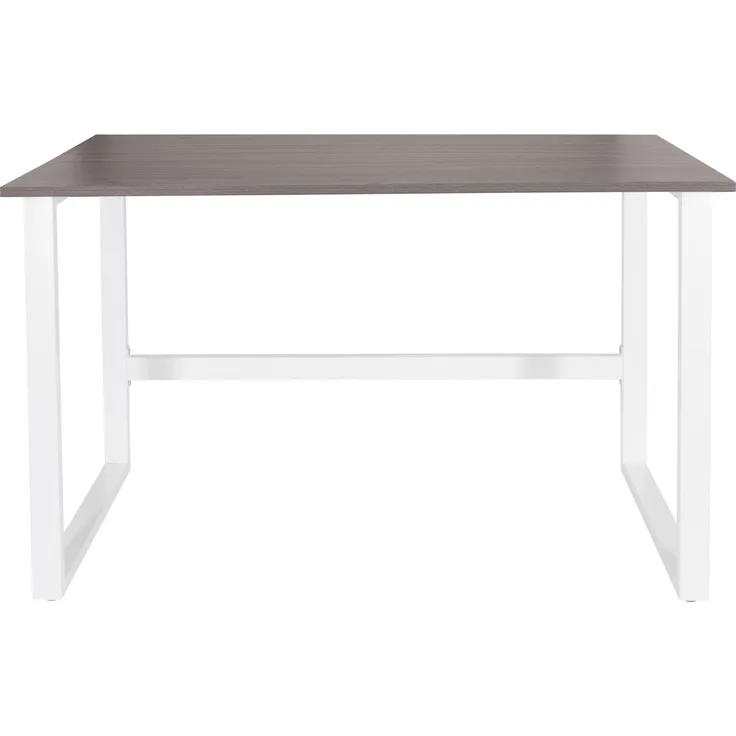 hjh 'Office' Schreibtisch, Grau/Weiß, 76 x 120 x 60 cm