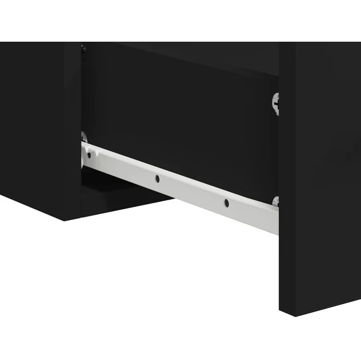 vidaXL Badschrank mit Spiegel Schwarz Holzwerkstoff 833880 – Bild 7