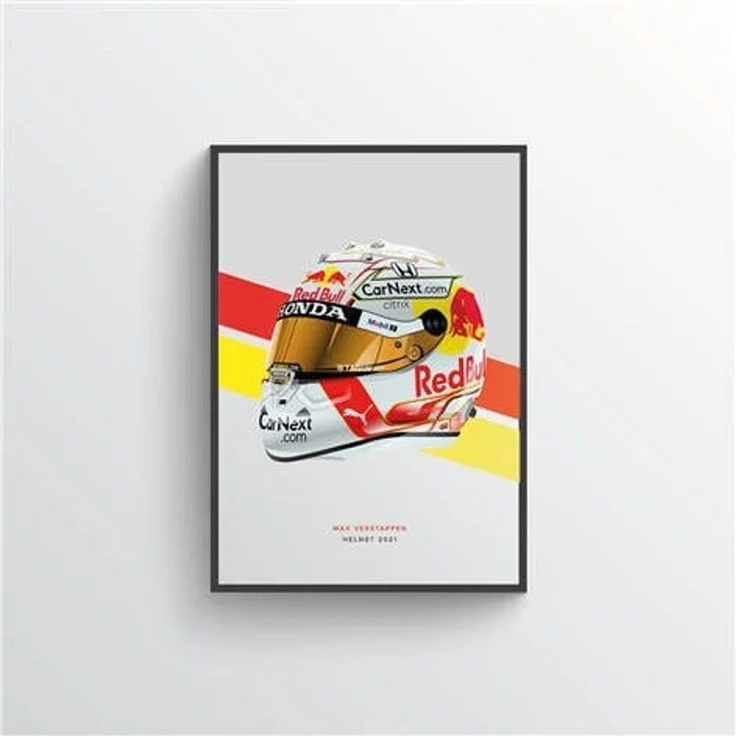 Poster Formel 1 Helme Rennfahrer Gewinner · Deko Print ohne Rahmen - F / 40x60 cm – Bild 1