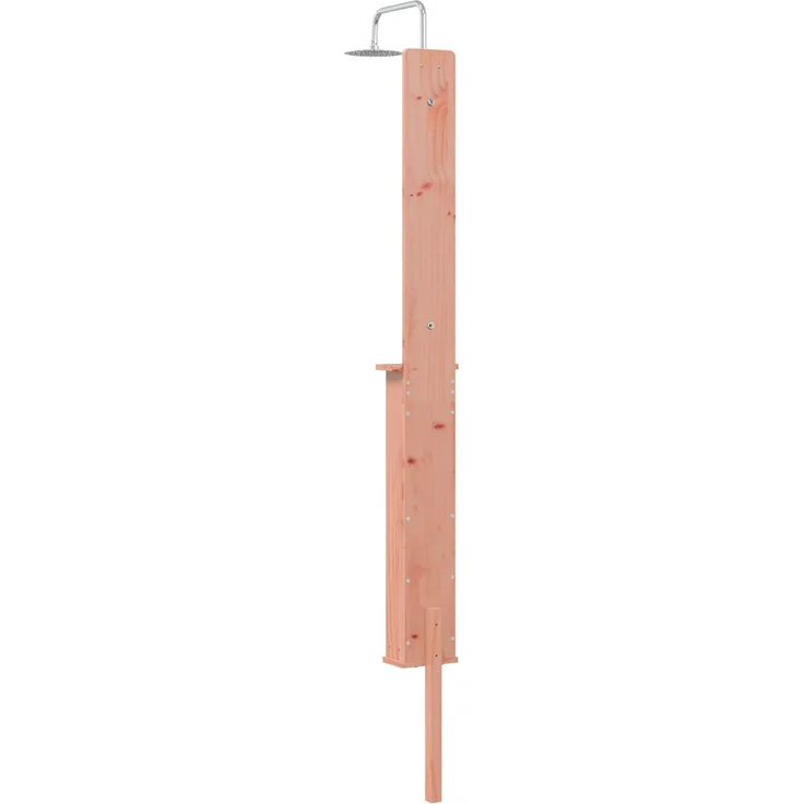 vidaXL Gartendusche 246 cm Massives Douglasholz und Edelstahl Natur 886354 – Bild 6