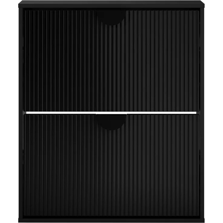 vidaXL Schuhschrank VENRAY 70 x 17 x 82 cm Holzwerkstoff Schwarz 8020064 – Bild 5