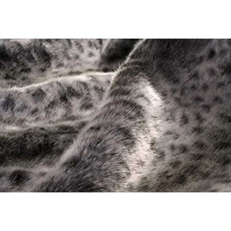 Wohndecke Premium Felldecke (Kunstfell) Wildkatze grau, Wohnen und Accessoires GmbH & Co. KG, PELZOPTIK – Bild 8