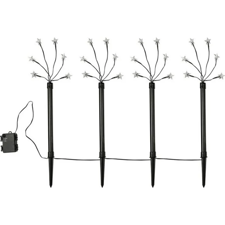 GartenHero Gartenstecker LED Gartenstecker Lichterkette Sternenlicht Weihnachtsbeleuchtung – Bild 2