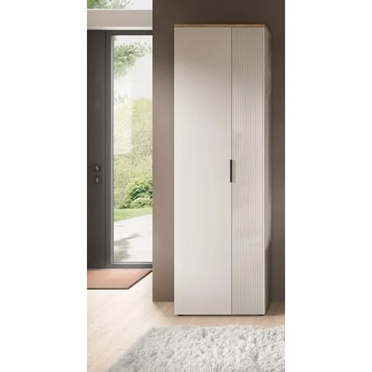 Garderobenschrank >Slide< in kaschmir - 60x195x36cm (BxHxT) – Bild 6