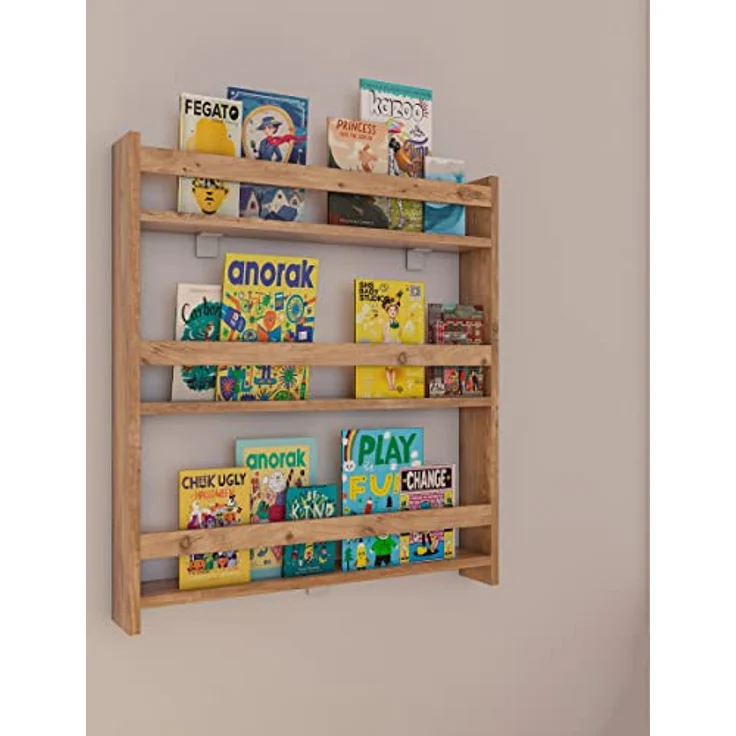 MID.YOU Mid.you Regal, Honigeiche, hängend, 70x80x10 cm, erhältlich in verschiedenen Holzdekoren – Bild 2