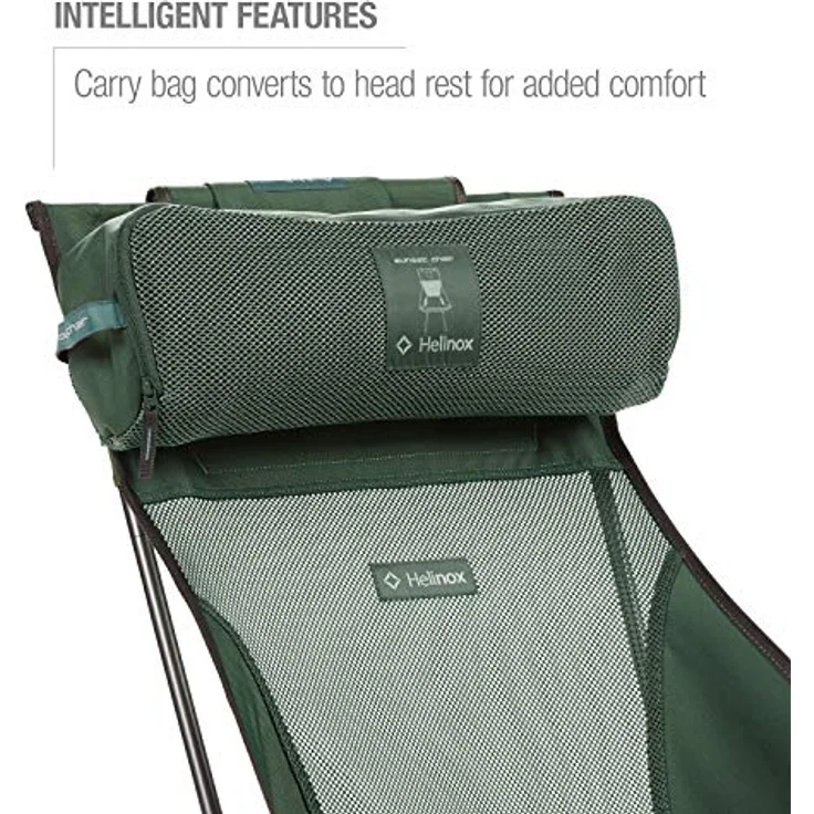 Helinox Sunset Chair | Mit seinem erweiterten Design ist Dieser Stuhl möglicherweise die ultimative Kombination aus Verstaubarkeit, Komfort und Unterstützung (Forest Green) – Bild 4