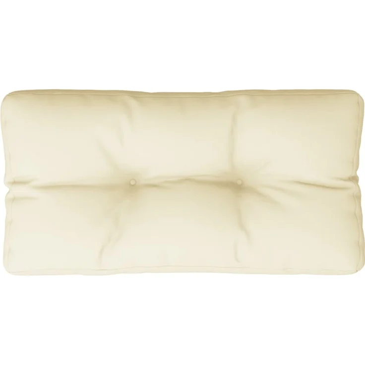 vidaXL Palettenkissen Creme 70 x 40 x 12 cm Stoff – Bild 1