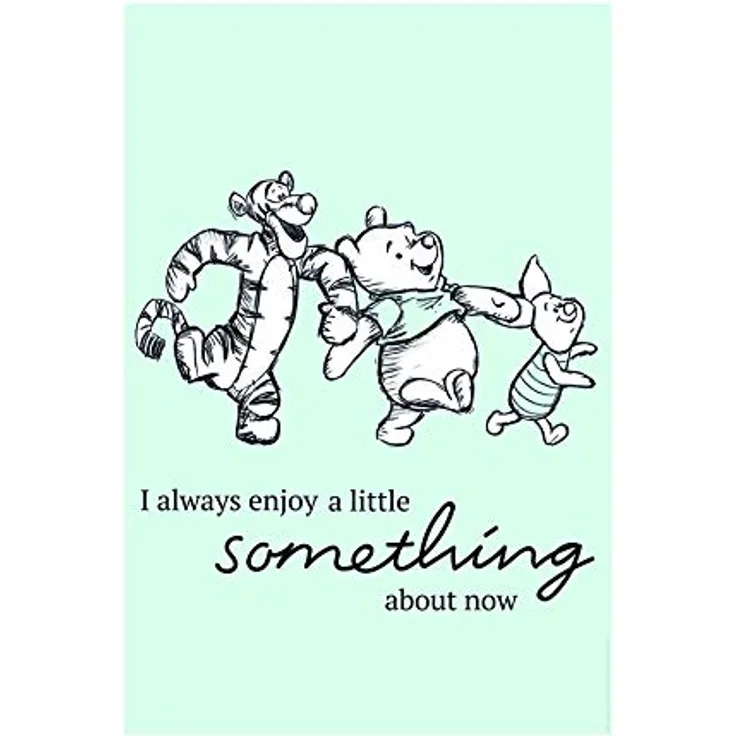Komar Disney Wandbild Winnie Pooh Little Something, 50x70cm, Premium-Poster Fotopapier, ohne Rahmen, für Kinderzimmer und Babyzimmer, made in Germany