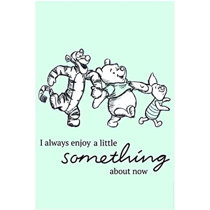 Komar Disney Wandbild Winnie Pooh Little Something, 50x70cm, Premium-Poster Fotopapier, ohne Rahmen, für Kinderzimmer und Babyzimmer, made in Germany – Bild 1