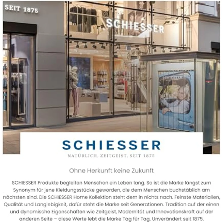 Schiesser Handtuch Skyline, 4er Set, mit Webbordüre, 100% Baumwolle Silber – Bild 7