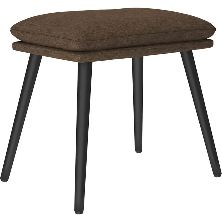 vidaXL Fußhocker Braun 45 x 29,5 x 39 cm Stoff [341496]