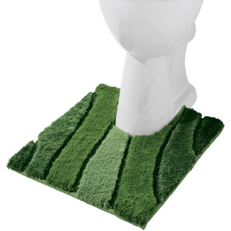 REDBEST Badematte WC-Umrandung "Louisville", Höhe 20 mm, eckig, Streifen – Bild 4