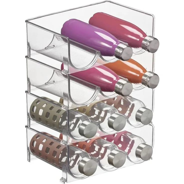 Flaschenständer Flaschenhalter Organizer Küche stapelbar mDesign transparant