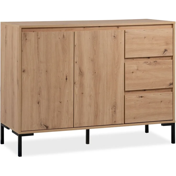 Kommode >Korsika< (BxHxT: 120x87x40 cm) in Dekor Artisan Oak - 120x87x40 (BxHxT)