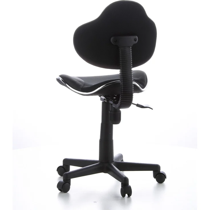hjh OFFICE 634120 Kinder Schreibtischstuhl KIDDY GTI-2 Stoff Schwarz/Grau ergonomischer Jugenddrehstuhl höhenverstellbar – Bild 7