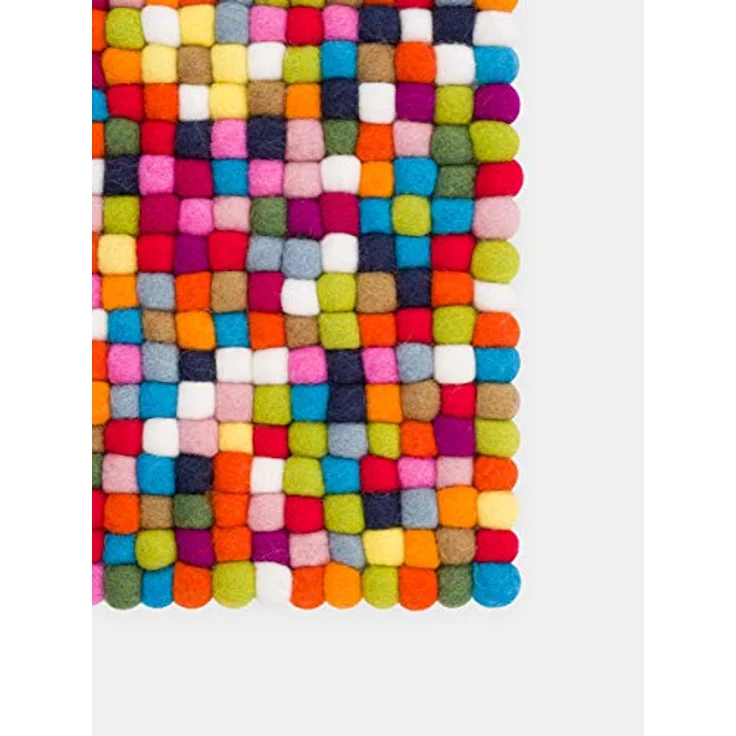 myfelt Stuhlkissen Filzkugel Sitzauflage eckig - 36 x 36 cm, beidseitig verwendbar, 100% Schurwolle – Bild 6