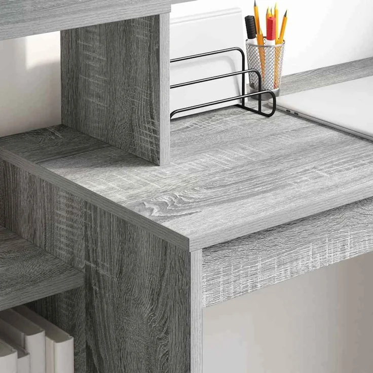 vidaXL Schreibtisch Graues Sonoma 100 x 40 x 90 cm Holzwerkstoff 869319 – Bild 3