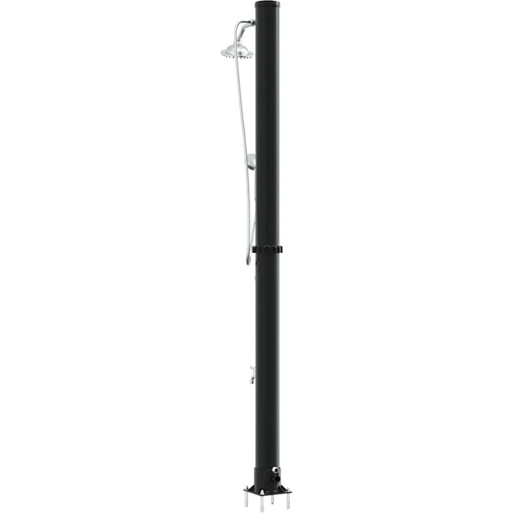 vidaXL Außen Solardusche Schwarz 217 cm PVC und Aluminium 42003414 – Bild 7