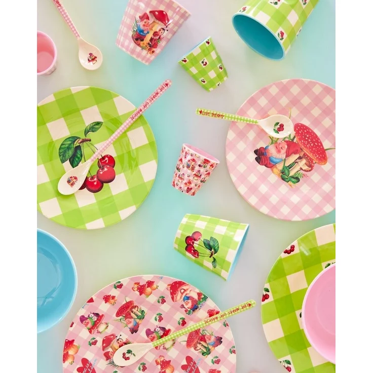 RICE A/S Kaffeelöffel Rice Kaffeelöffel Melaminlöffel Löffel Love Therapy Print 2er Set – Bild 2