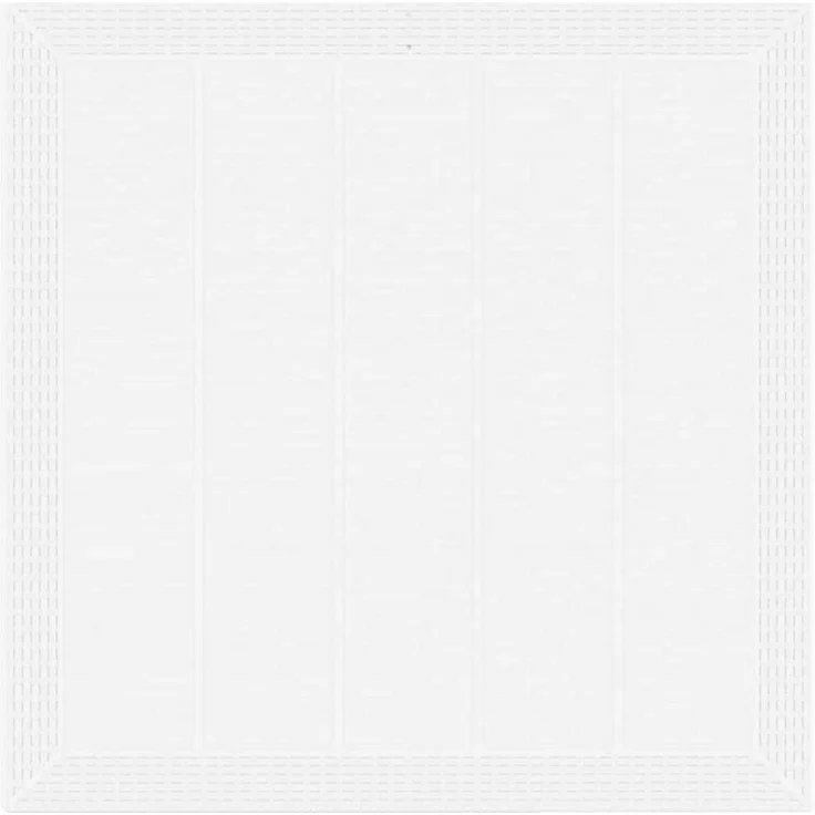 vidaXL Gartentisch Weiß 100 x 100 x 73 cm Poly-Rattan 871682 – Bild 7