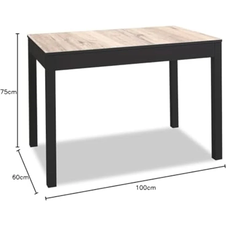 ASTIMESA küchentisch, 100x60cm-extendida 150x60 cms – Bild 2