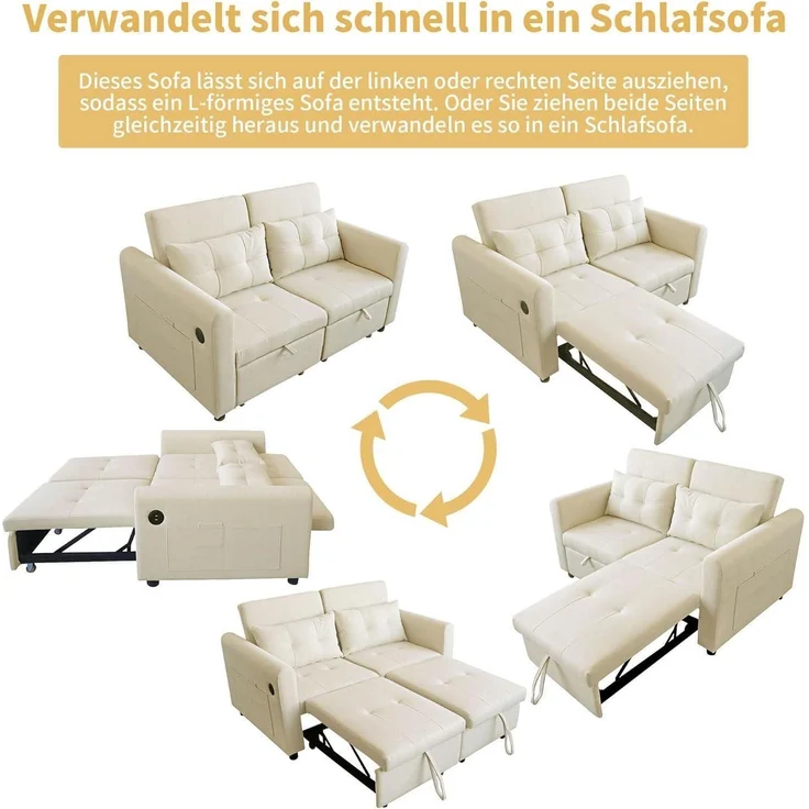 Klappbares Schlafsofa mit Schlaffunktion – Bild 5