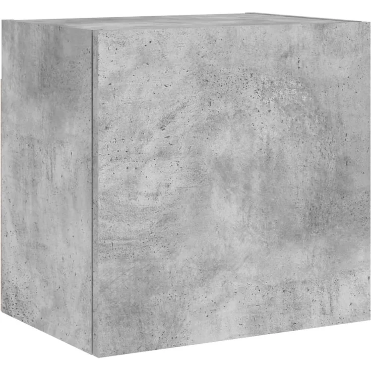 2 pcs TV-Wandschrank, TV Hängeboard Hängeschrank Betongrau 40,5x30x40 cm Holzwerkstoff – Bild 6