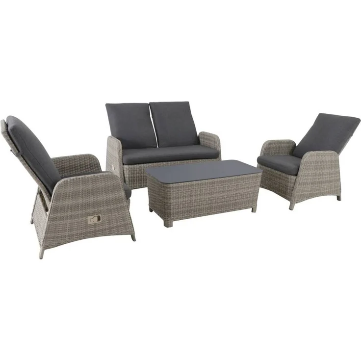 elGiga | MWH Verando Lounge-Set - 4-teiliges Gartenmöbel-Set – Bild 3