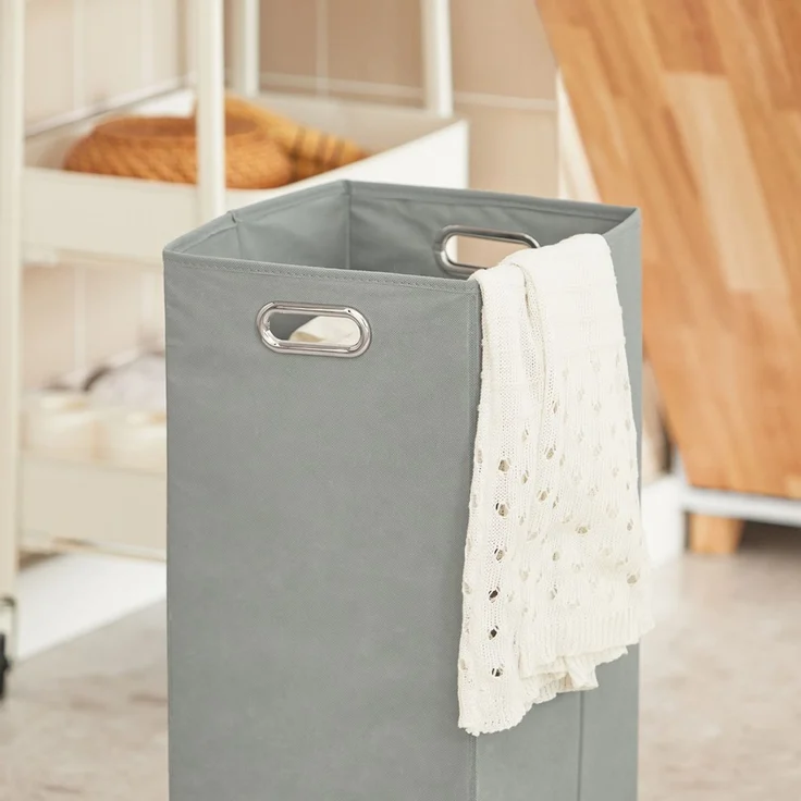 SoBuy BZR74-W Badezimmer-Hochschrank, MDF, Lackiert, Weiß, 32 x 170 x 31 cm – Bild 7