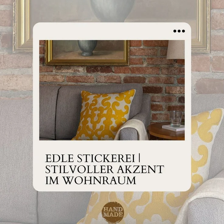 Marrakesch Orient & Mediterran Interior Zierkissen 2er Set Kissenbezug Handgefertigt Kayon Gold 40x40 cm, Boho Deko, (2 St) – Bild 3