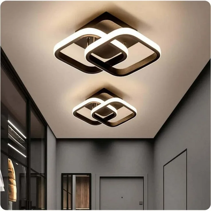 ibettertec Deckenleuchten LED Dimmbar Deckenleuchte 3-Farbige Decken-Lampe, LED fest integriert, Warmweiß, Neutralweiß, Kaltweiß, Wohnzimmer Flur Eingang