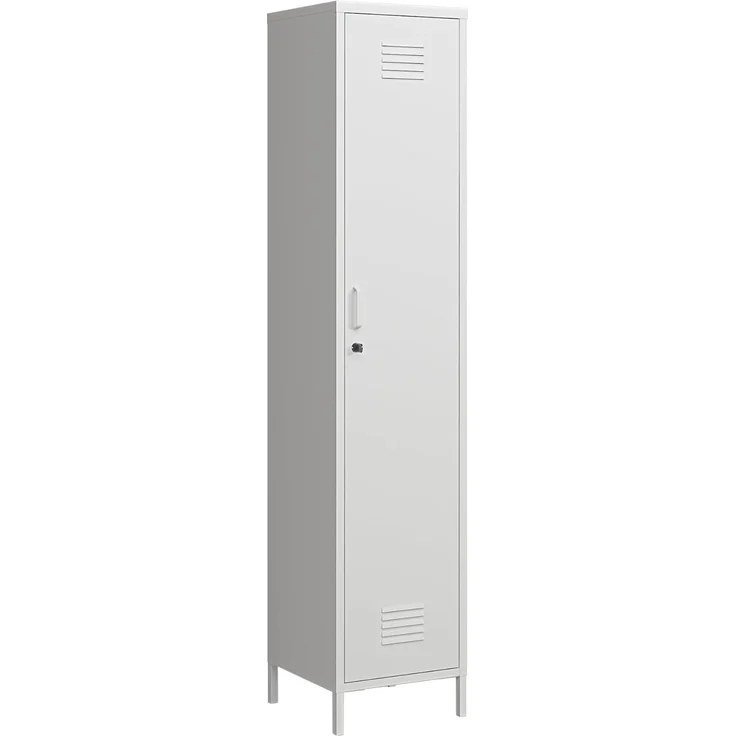 Kleiderschrank Seinäjoki 180x38x38 cm Weiß [en. casa] – Bild 6