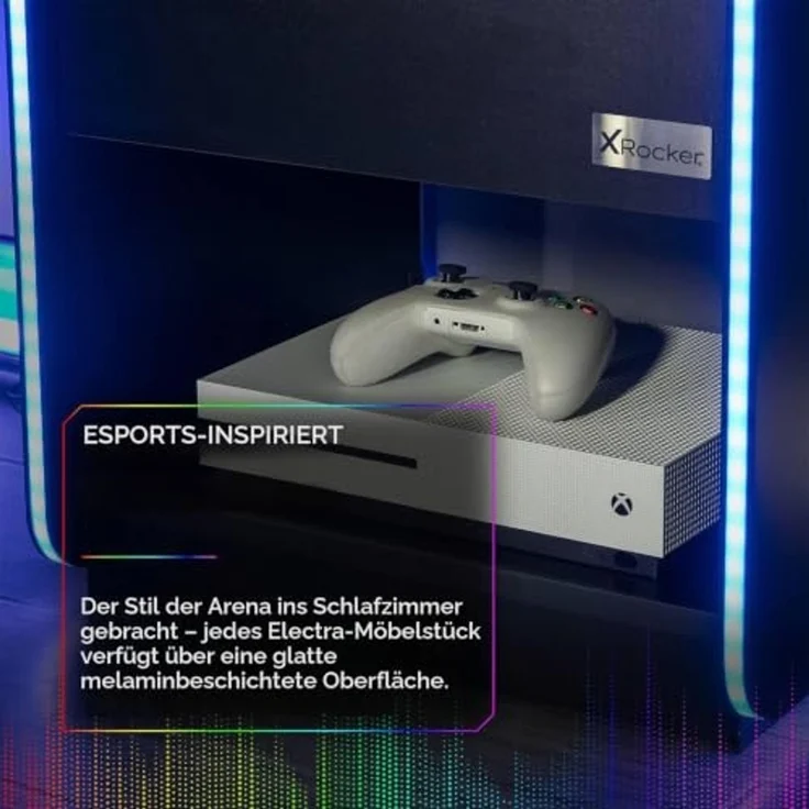 X Rocker Electra Nachttisch - Gaming Nachtschrank mit RGB-Beleuchtung, App-Steuerung & Wireless – Bild 6